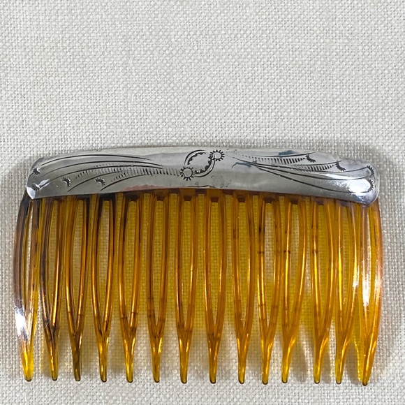 NAVAJO STERLING SILVER HAIR Combs VTG - Picture 5 of 6